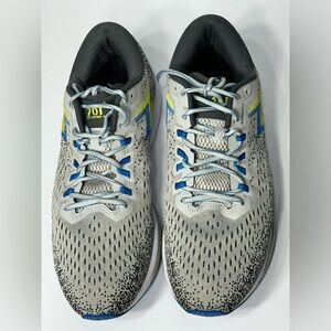Men's Gray and Blue Running Shoes 361• sport